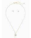 【SALE／50 OFF】kate spade new york スペード スタッズ ペンダント アンド スタッズ ボックス セット ケイトスペードニューヨーク アクセサリー 腕時計 ピアス ホワイト【送料無料】