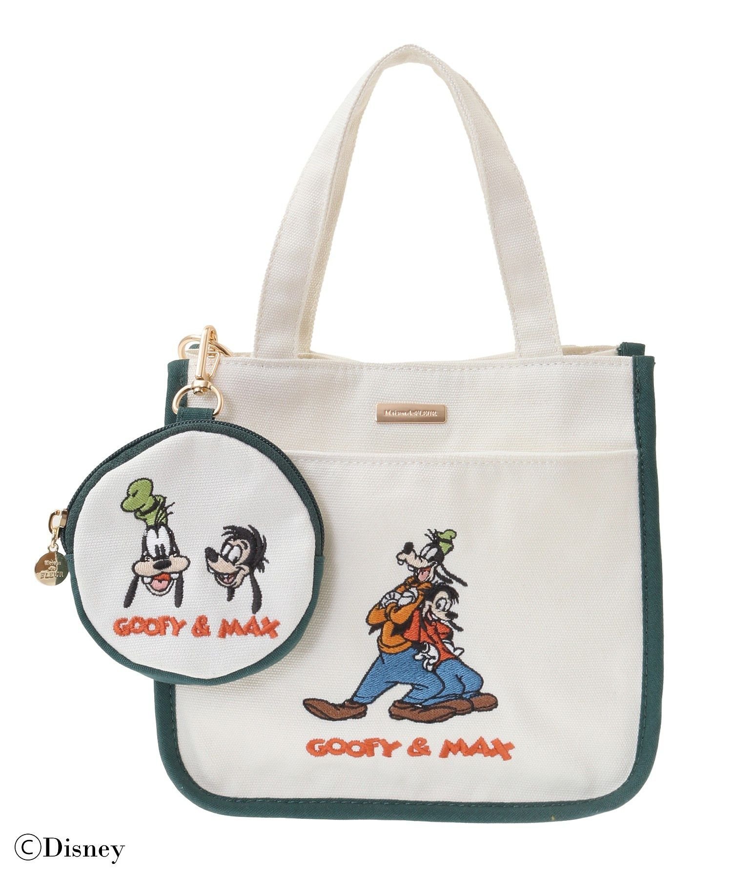 【SALE／30%OFF】Maison de FLEUR Goofy/Max/ポーチ付ショルダー メゾン ド フルール バッグ トートバッグ グリーン【送料無料】のサムネイル