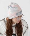 WEGO MEN'S プリントアソートビーニー ウィゴー 帽子 ニット帽・ビーニー カーキグリーン ピンク
