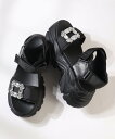 【SALE/20%OFF】LOVEHUNTER 7cmヒール ワンピース セットアップ 厚底ビジューサンダル ☆1683 サンエーフットウェアー シューズ・靴 ...