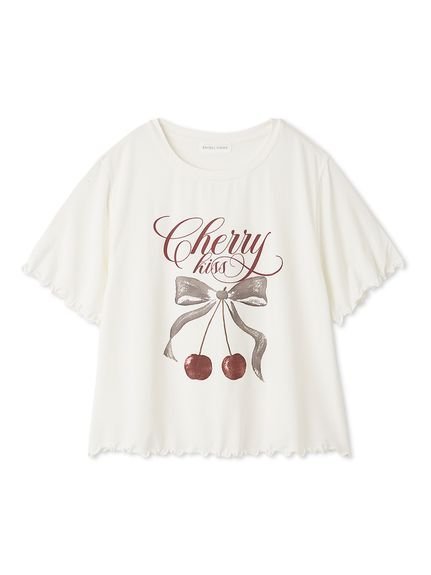 SNIDEL HOME 【接触冷感】チェリーシリーズTシャツ スナイデルホーム トップス カットソー・Tシャツ ベージュ ピンク【送料無料】のサムネイル