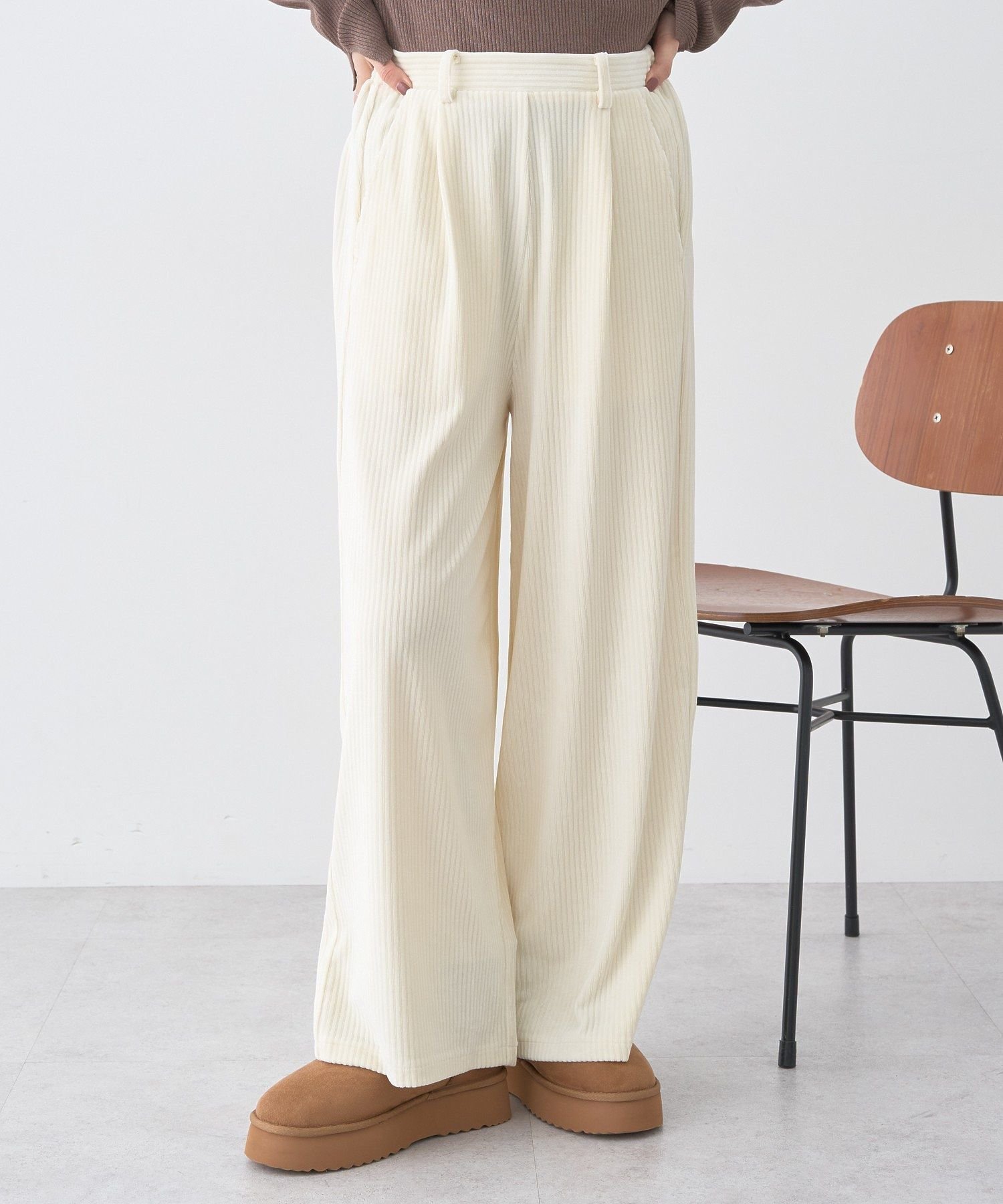 earth music&ecology コーデュロイタックパンツ アースミュージック&エコロジー パンツ その他のパンツ..