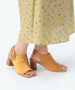 BEAMS HEART WOMEN サテン ヒール サンダル(22.5~24.5cm) ビームス ハート シューズ・靴 サンダル ブラック ブラウン【送料無料】