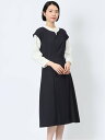 【SALE/30%OFF】m.f.editorial 【25SS】 ストレッチウォッシャブル ドライツイル タックワンピース 紺(セットアップ可能) タカキュー...