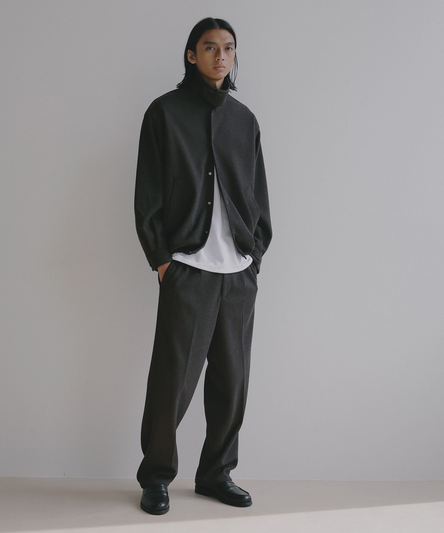 BAYFLOW 【EF(エフ)】ウールライクジャージスラックス(MEN) ベイフロー パンツ スラックス・ドレスパンツ ブラウン【送料無料】