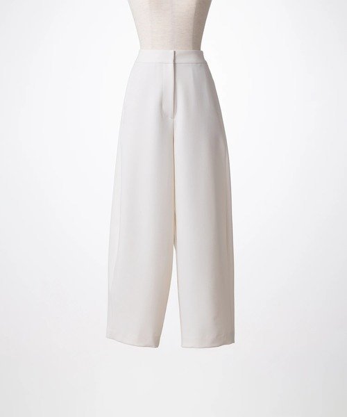 STRAWBERRY-FIELDS バレルレッグパンツ ストロベリーフィールズ パンツ その他のパンツ ブラック ホワイト ブラウン【送料無料】