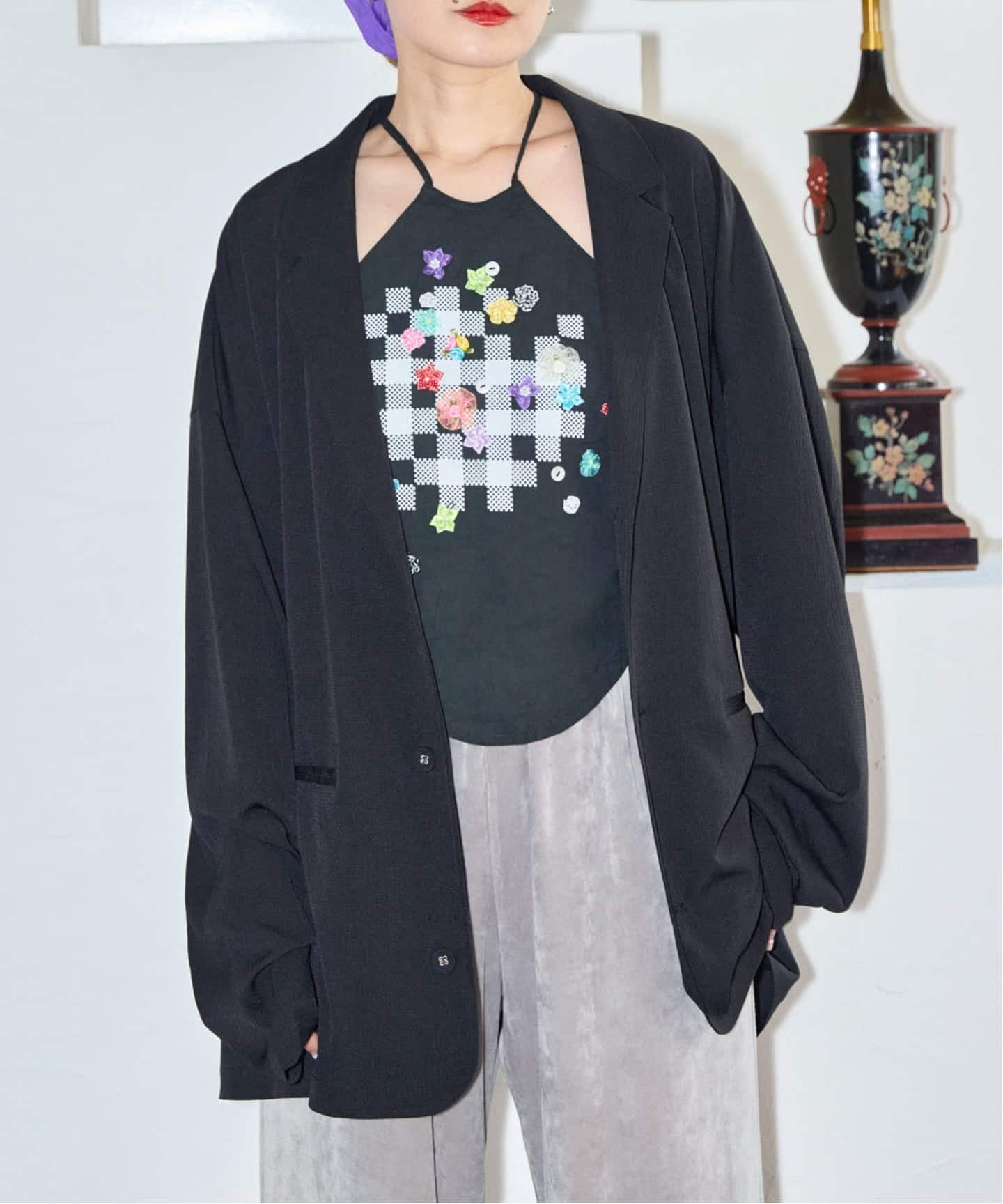 CITYSHOP YANYAN * FUJIN TREE 別注 トップス シティーショップ トップス シャツ・ブラウス ブラック【送料無料】