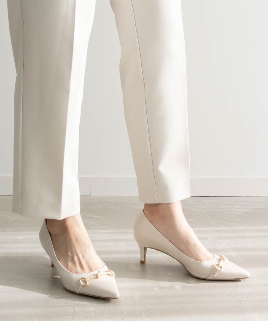 【SALE／60%OFF】RANDA パールビットパーツパンプス ランダ シューズ・靴 パンプス ホワイト ブラック パープルのサムネイル