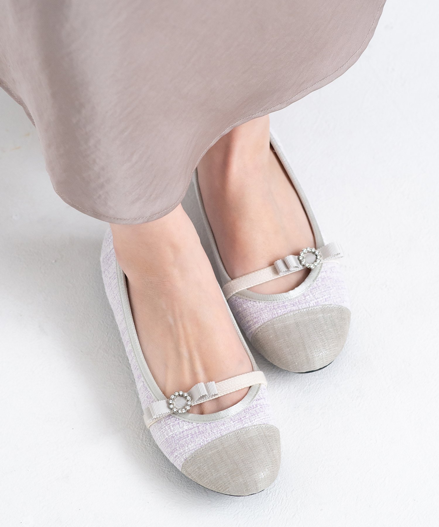 【SALE／10%OFF】JELLY BEANS ビジューリボンストラップモールドソールパンプス/125-48101 ジェリービーンズ シューズ・靴 パンプス パープル ホワイト ブラック【送料無料】