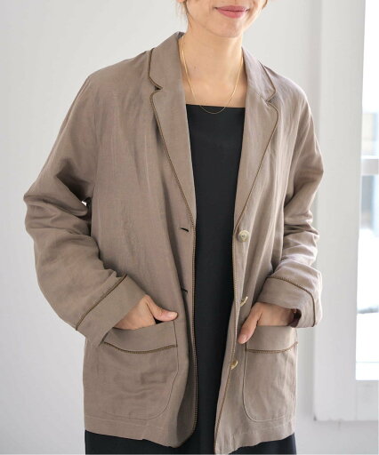 IENA COUTURE D'ADAM/クチュールドアダム 別注 ライトジャケット イエナ ジャケット・アウター テーラードジャケット・ブレザー ブラウン【送料無料】 IENA COUTURE D'ADAM/クチュールドアダム 別注 ライトジャケット イエナ ジャケット・アウター テーラードジャケット・ブレザー ブラウン【送料無料】