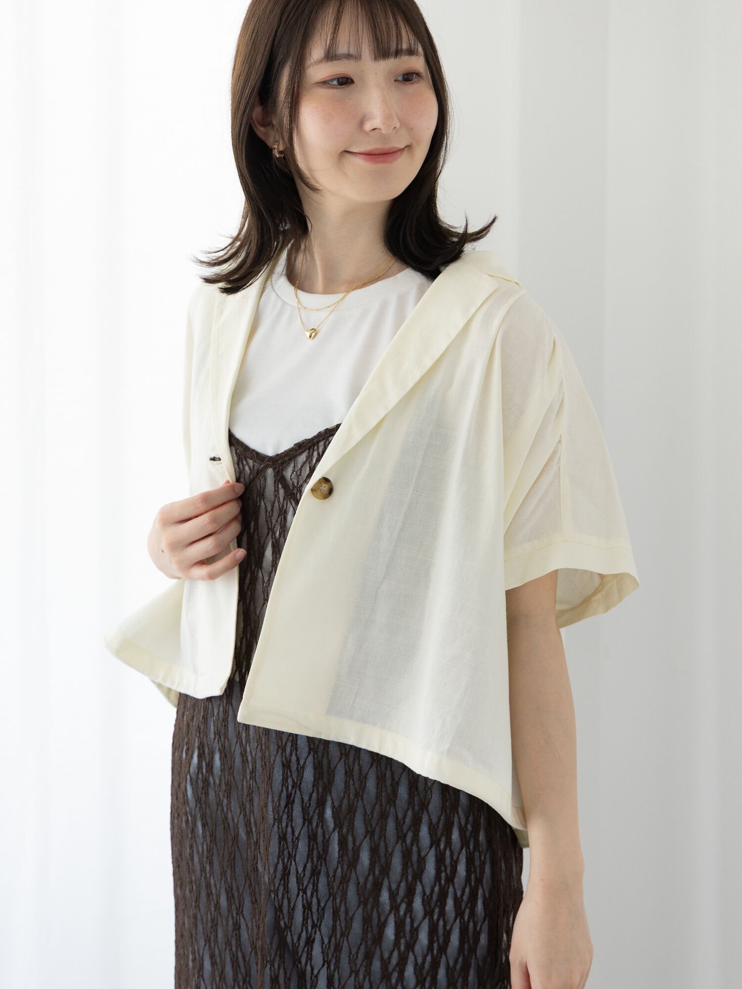 【SALE／60%OFF】Te chichi TERRASSE テーラーカラー羽織りシャツ《2025summer catalog item》 テチチ ..