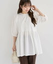 【SALE/49%OFF】Green Parks ・ELENCARE DUE 2wayボリュームチュニック グリーンパークス ワンピース・ドレス チュニック ホ...