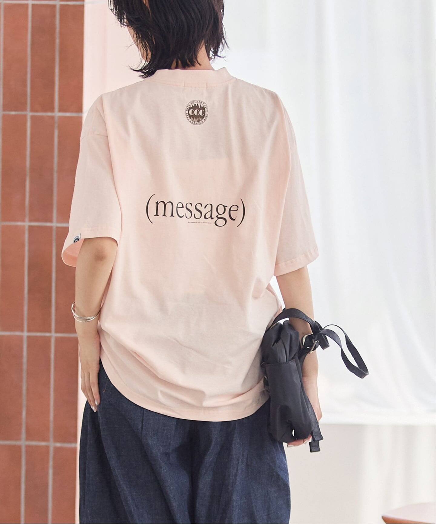 JOURNAL STANDARD 《WEB/一部店舗限定》別注【City Country City】COTTON S/S TEE ジャーナル スタンダード トップス カットソー・Tシャツ ピンク