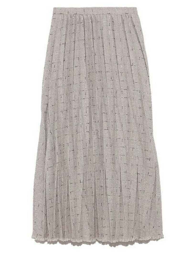 【SALE／70%OFF】LILY BROWN ツイードプリーツスカート リリーブラウン スカート その他のスカート グリーン ベージュ レッド【送料無料】のサムネイル