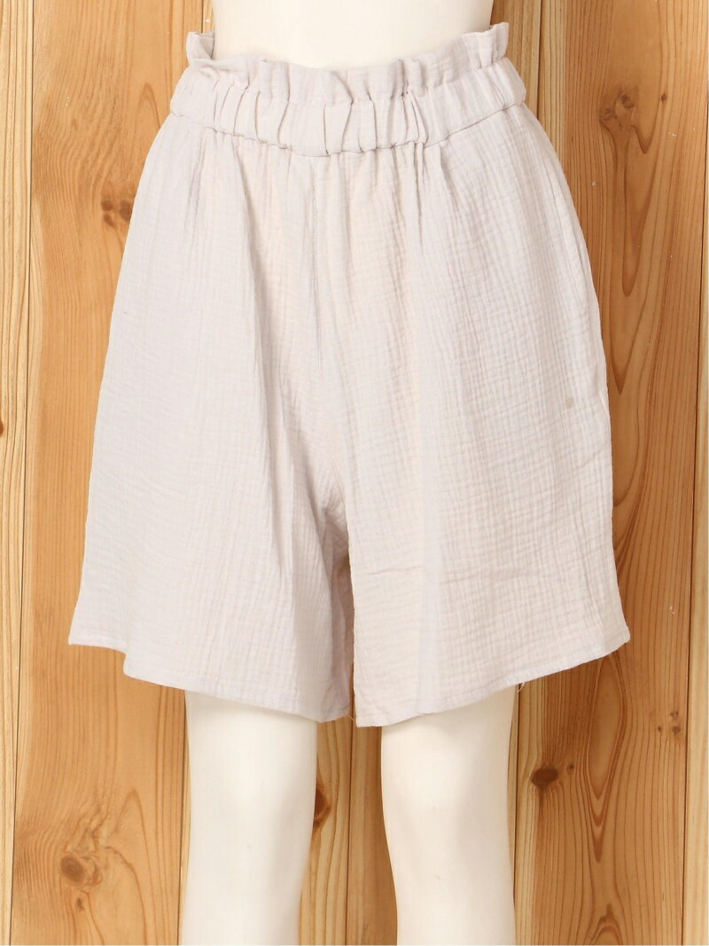 【SALE／30%OFF】gelato pique ガーゼショートパンツ ジェラートピケ インナー・ルームウェア パジャマ ベージュ グレーのサムネイル