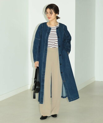 【SALE/20%OFF】B:MING by BEAMS B:MING by BEAMS / 袖フォルム リサイクルデニム コート ビーミング ライフストア バイ ビームス ジャケット・アウター その他のジャケット・アウター ブルー【送料無料】