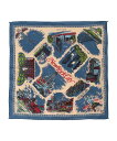 SHIPS WOMEN BINDU:NYC バンダナ シップス ファッション雑貨 スカーフ・バンダナ ブルー