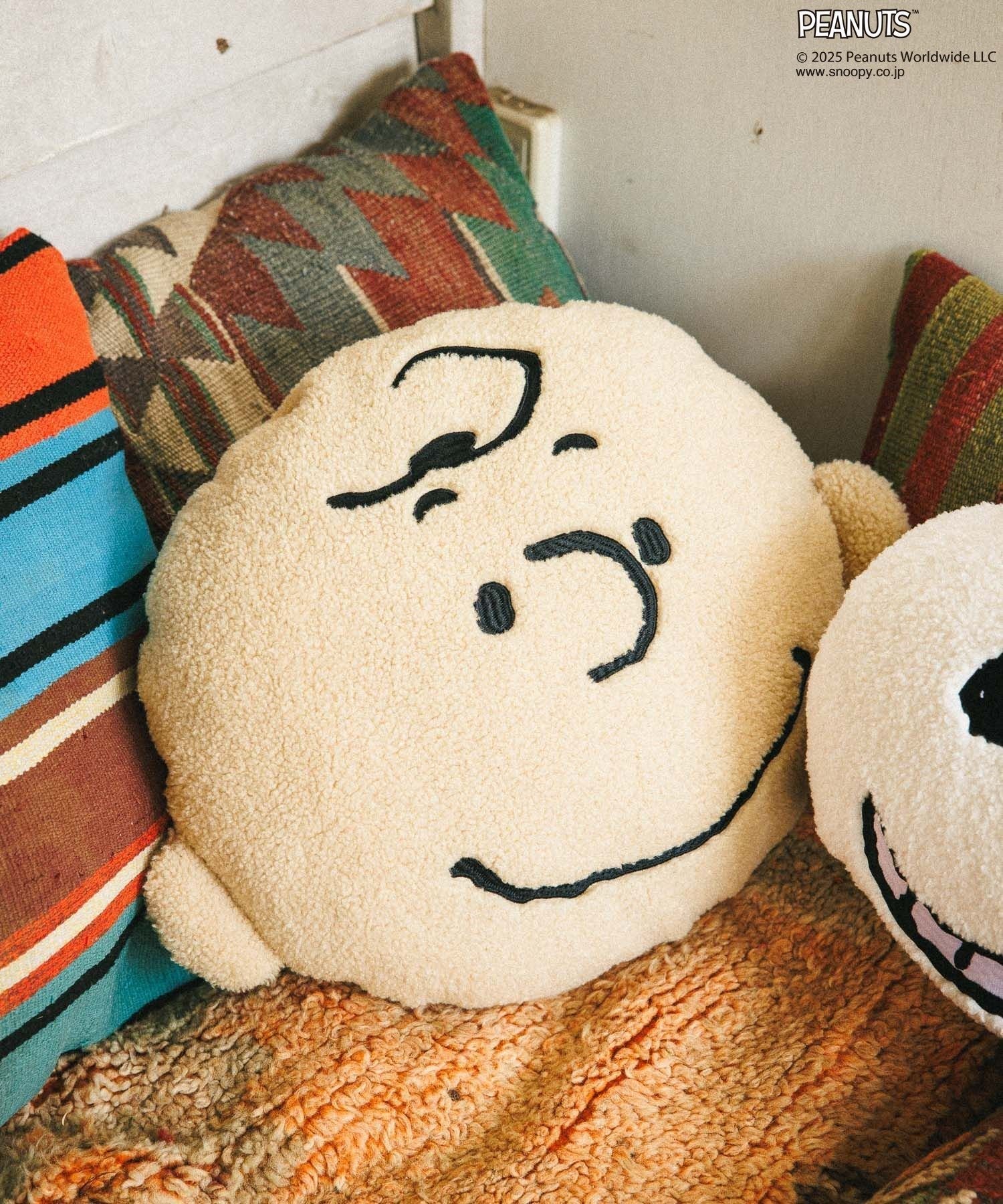 BAYFLOW 【PEANUTS×BAYFLOW】FACEクッション(WEB限定) ベイフロー インテリア・生活雑貨 その他のイン..