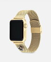 COACH APPLE WATCH(R) ストラップ・38MM/40MM/41MM コーチ アクセサリー・腕時計 腕時計 ゴールド【送料無料】