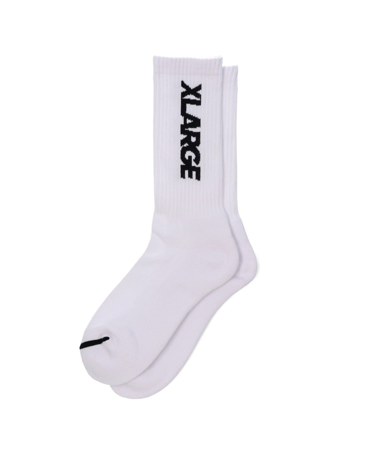 XLARGE STANDARD LOGO SOCKS 靴下 XLARGE エクストララージ 靴下・レッグウェア 靴下 グレー ブラック ホワイト 3