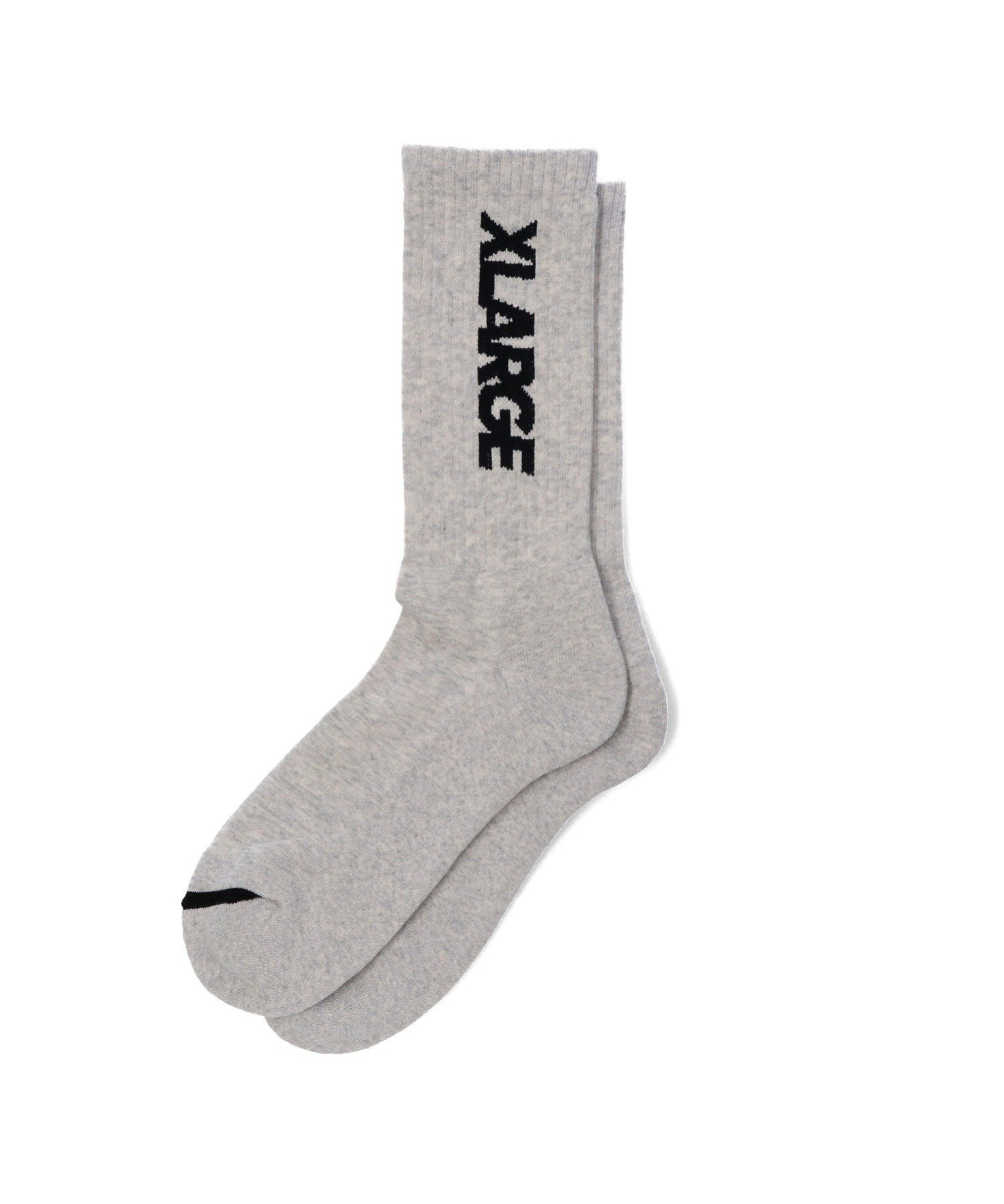 XLARGE STANDARD LOGO SOCKS 靴下 XLARGE エクストララージ 靴下・レッグウェア 靴下 グレー ブラック ホワイト 1