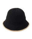 【SALE/37%OFF】ITS' DEMO 【手洗い可/サイズ調整可/折り畳みOK】ニットチューリップハット イッツデモ 帽子 ハット ベージュ ホワイト ブ...