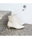 Au BANNISTER 【スノーソール】バックストレッチショートブーツ オゥ・バニスター シューズ・靴 ブーツ シルバー ホワイト ブラック【送料無料】(4)
