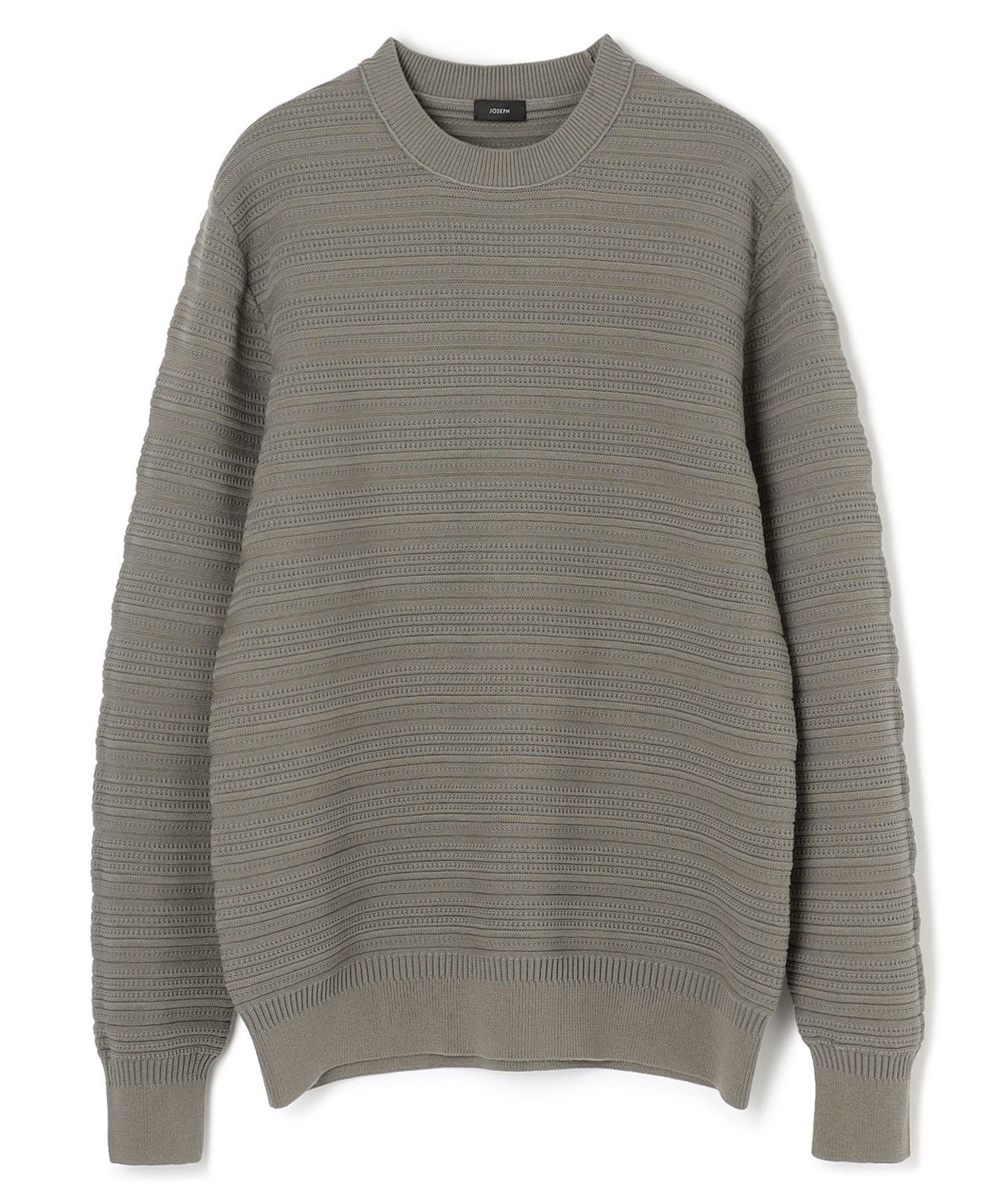 【SALE／30%OFF】JOSEPH HOMME フレスコクレープ クルーネックニット ジョゼフ オム トップス ニット ホワイト カーキグリーン【送料無料】