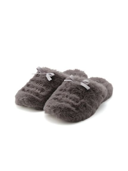 SNIDEL HOME ファースリッパ スナイデルホーム インテリア・生活雑貨 その他のインテリア・生活雑貨 ホワイト ピンク【送料無料】