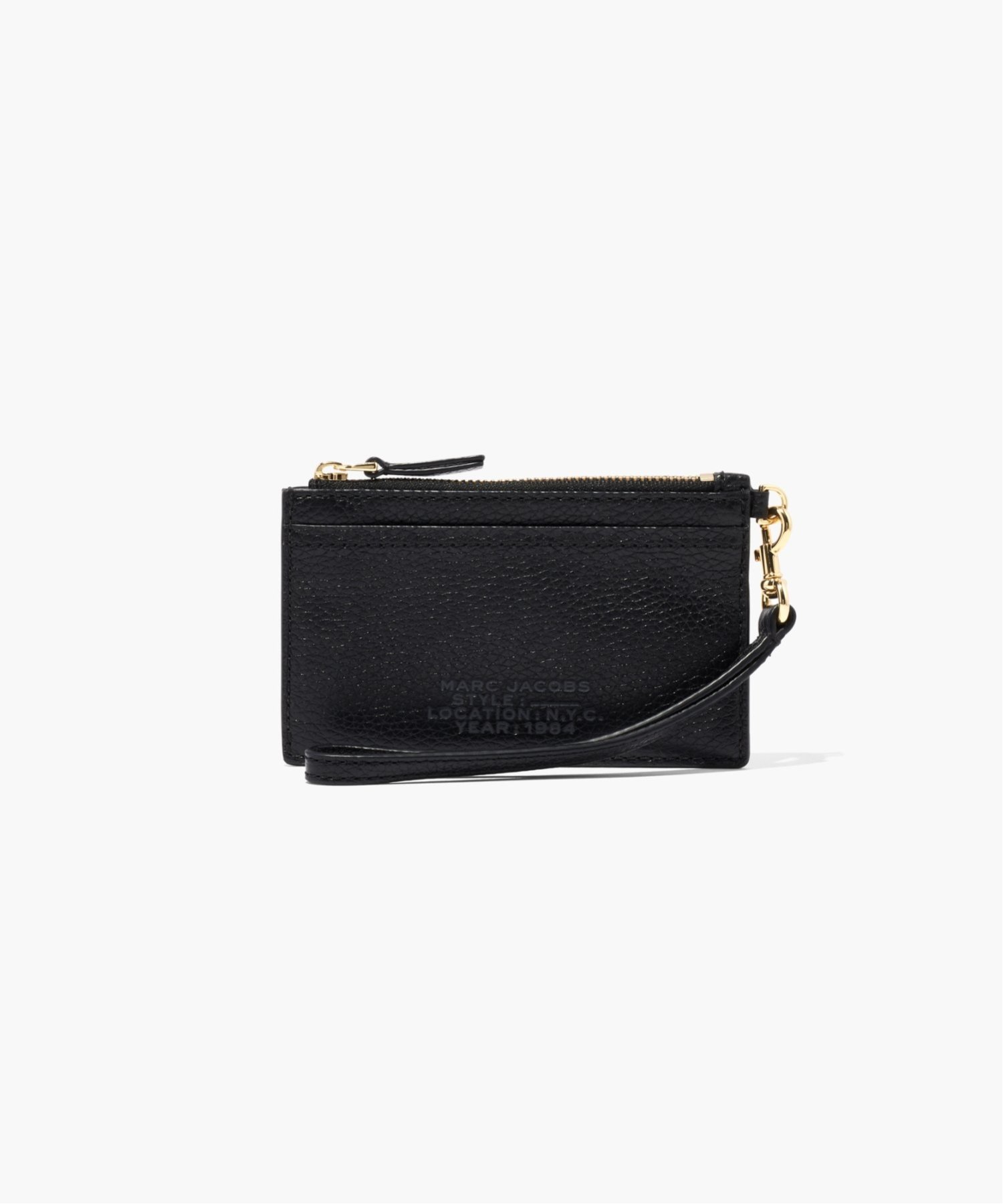 マークジェイコブス 財布（レディース） MARC JACOBS 【公式】THE LEATHER TOP ZIP WRISTLET WALLET/ザ レザー トップ ジップ リストレット ウォレット マーク ジェイコブス 財布・ポーチ・ケース 財布 ブラック【送料無料】