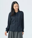 BEAMS HEART WOMEN フロントレース ブラウス(洗濯機可能) ビームス ハート トップス シャツ・ブラウス ブラック ネイビー ベージュ グレー ホワイト【送料無料】