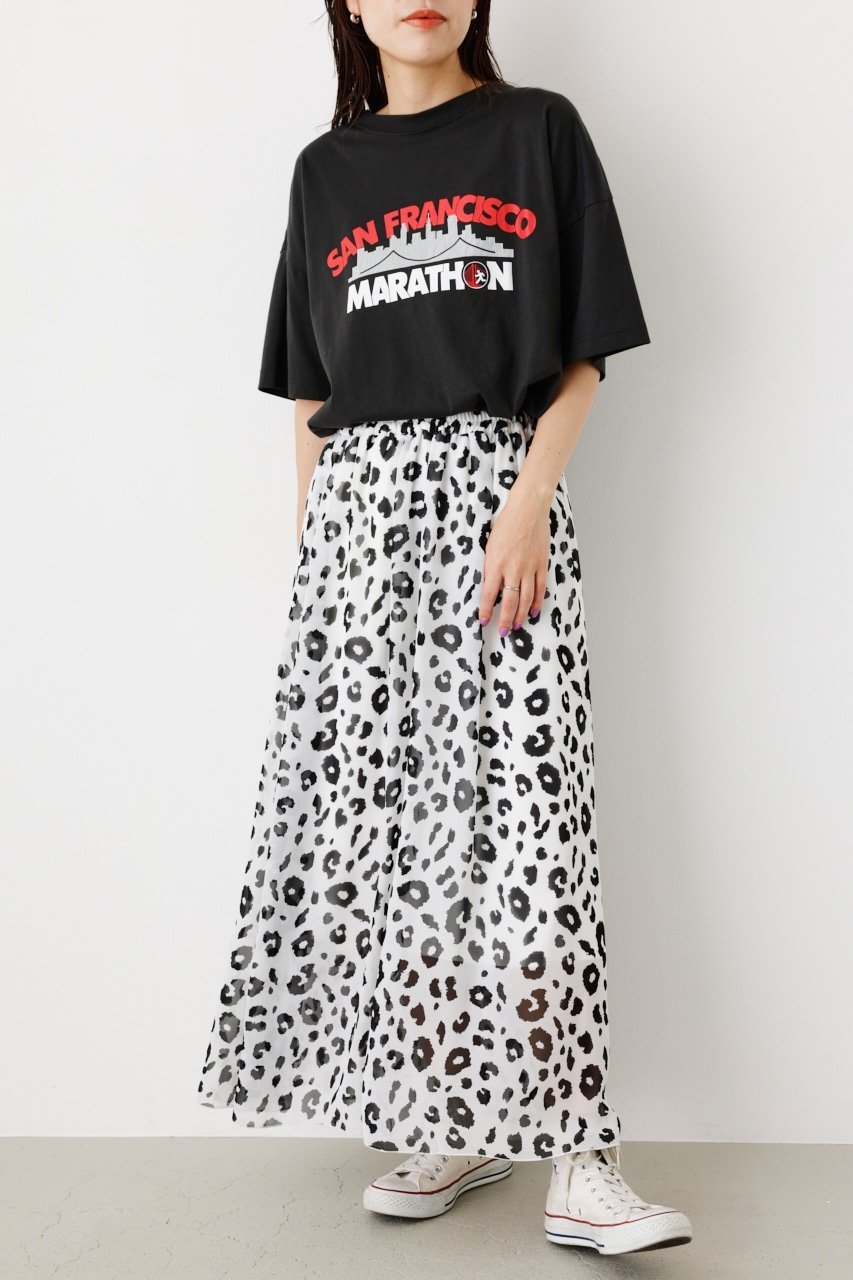 【SALE／70%OFF】RODEO CROWNS WIDE BOWL アニマルアソートプリントスカート ロデオクラウンズワイドボウル スカート ロング・マキシスカート ブラウン ホワイト ベージュ