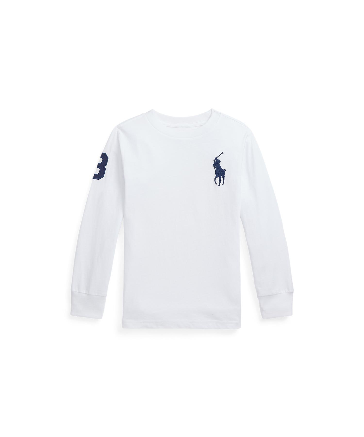 POLO RALPH LAUREN (ボーイズ 2才~7才)Big Pony コットン ジャージー Tシャツ ラルフローレン トップス カットソー・Tシャツ ホワイト【送料無料】