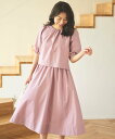【SALE/30%OFF】Feroux 【洗える】パフスリーブセット アップ フェルゥ ジャケット・アウター テーラードジャケット・ブレザー ピンク ネイビー ...