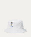 POLO RALPH LAUREN (ボーイズ 2才~7才)Polo ベア コットン ツイル バケット ハット ラルフローレン 帽子 ハット ホワイト【送料無料...