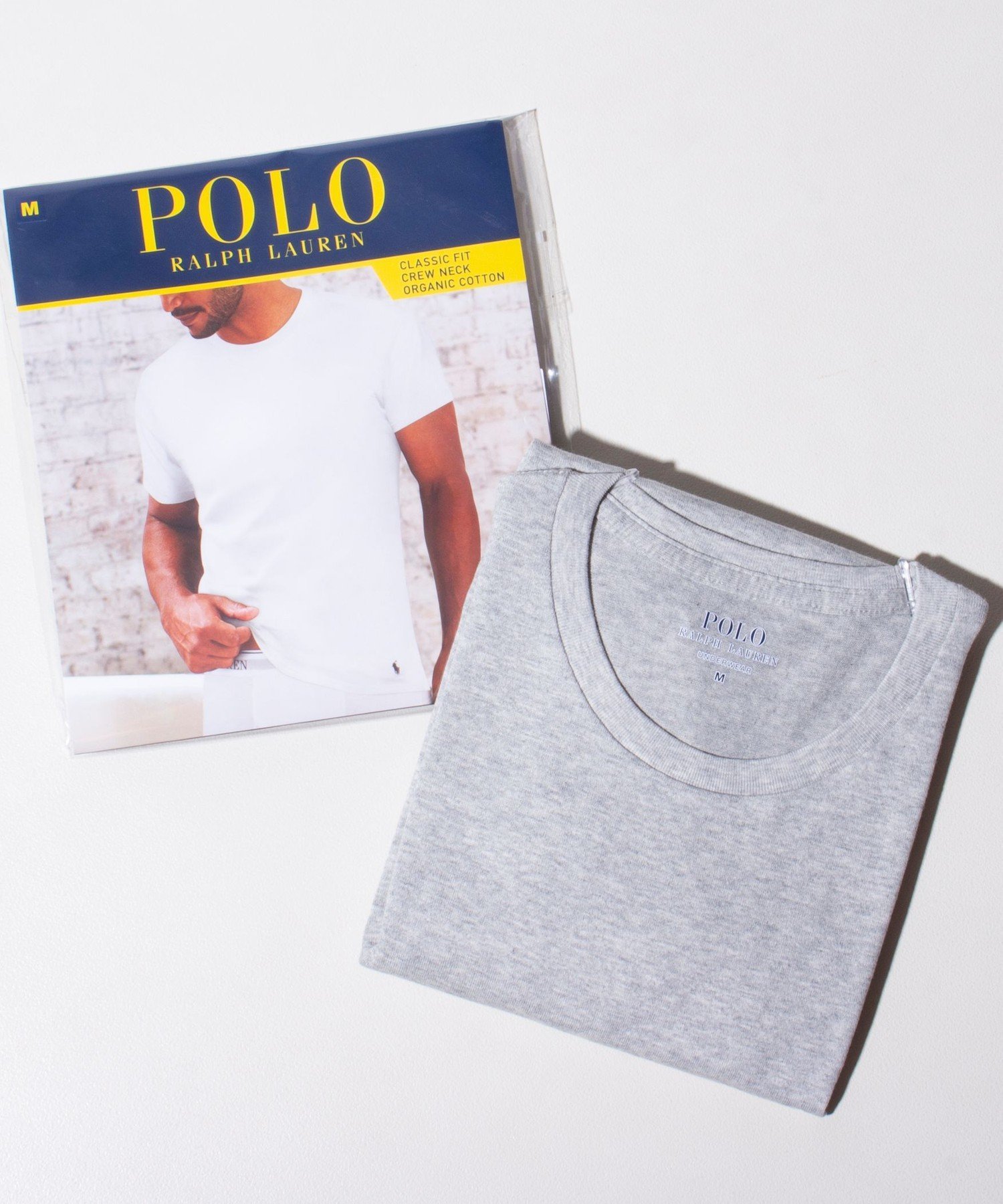 GLOSTER 【POLO RALPH LAUREN/ポロ ラルフ ローレン】クルーネックアンダーシャツ Tシャツ フレディ アンド グロスター トップス カットソー・Tシャツ グレー ホワイト ブラック