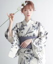 【SALE/5%OFF】KYOETSU 浴衣 セット レディース 2点セット( 浴衣 + 帯 ) E キョウエツ 着物・浴衣・和装小物 浴衣【送料無料】