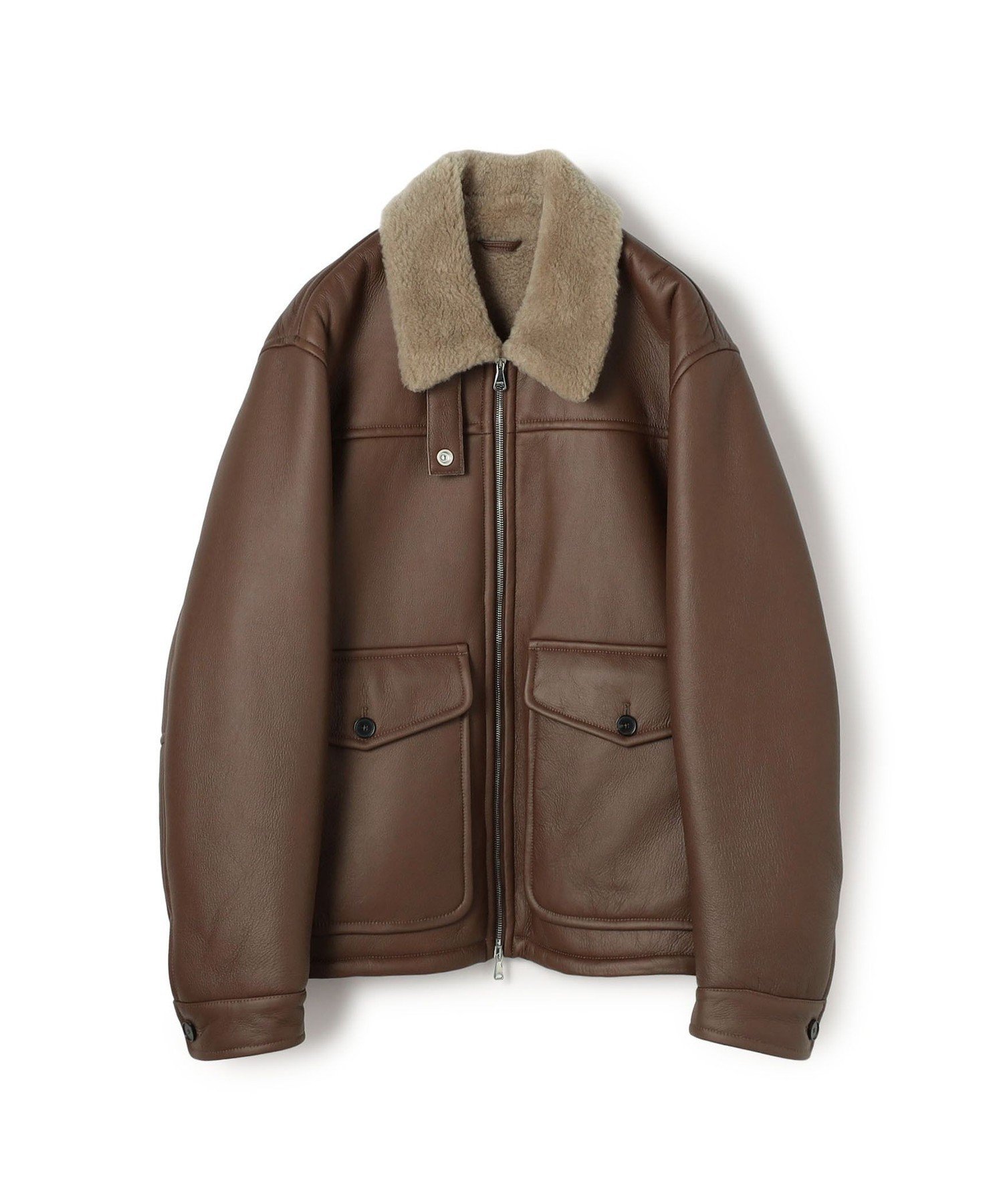 TOMORROWLAND MEN 【別注】EMMETI LORENZO ムートンブルゾン トゥモローランド ジャケット・アウター ムートンコート ブラウン ブラック【送料無料】