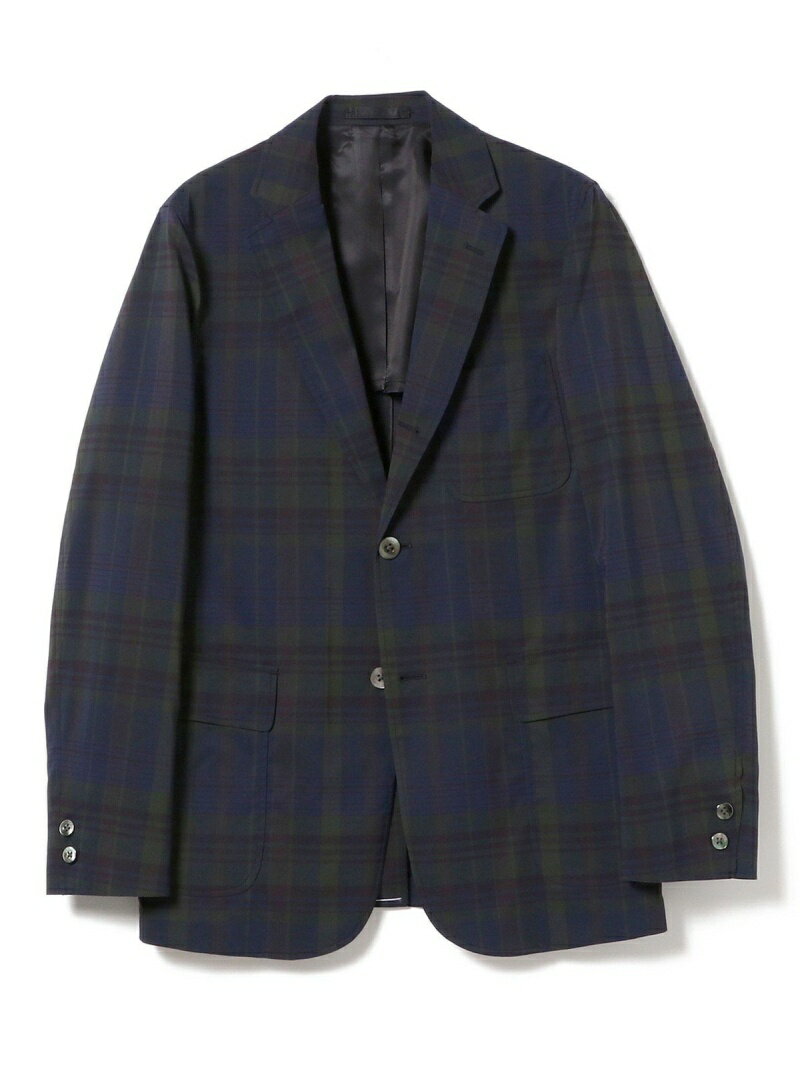 Dark Madras Sack Sport Coat 11-16-1743-887: Navy
