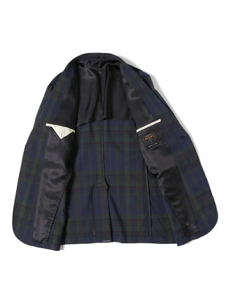 Dark Madras Sack Sport Coat 11-16-1743-887: Navy