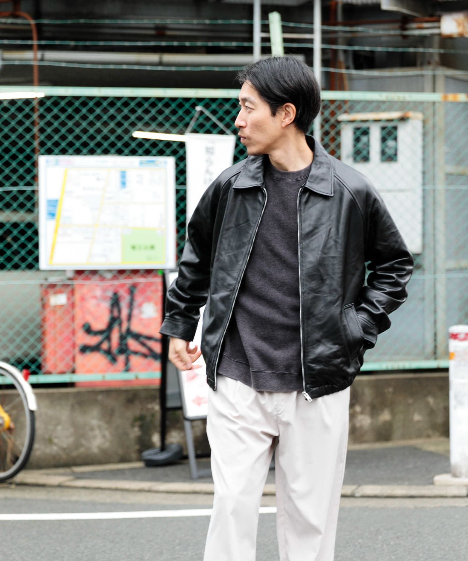 【SALE／37%OFF】URBAN RESEARCH ITEMS ラムレザー ZIP UP ジャケット アーバンリサーチアイテムズ ジャケット・アウター ライダースジャケット ブラック【送料無料】