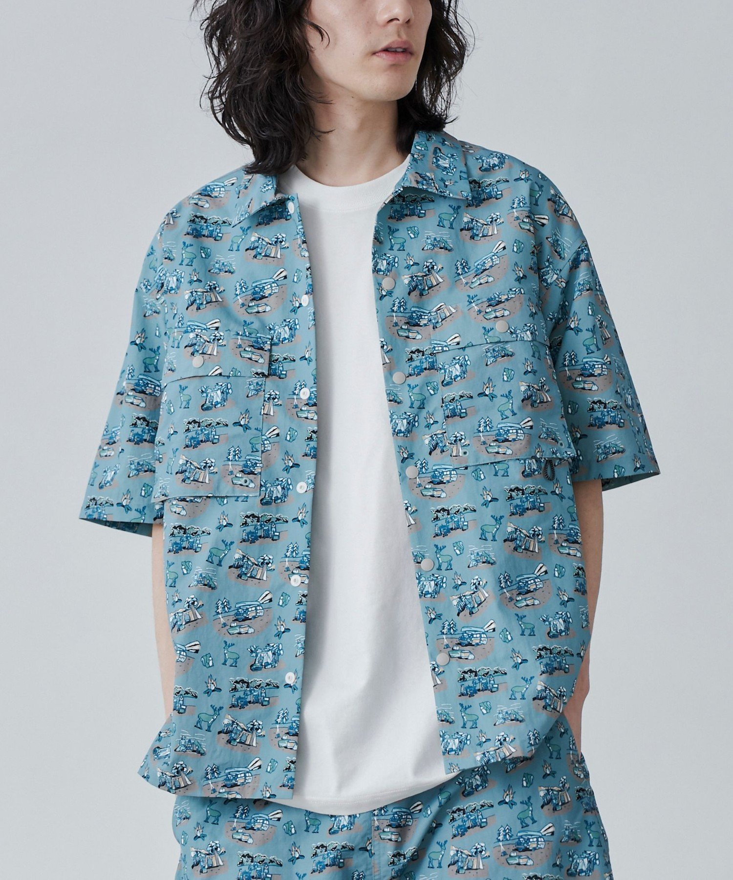 coen Coleman(コールマン)別注グラフィックナイロンシャツ コーエン トップス シャツ・ブラウス【送料無料】のサムネイル