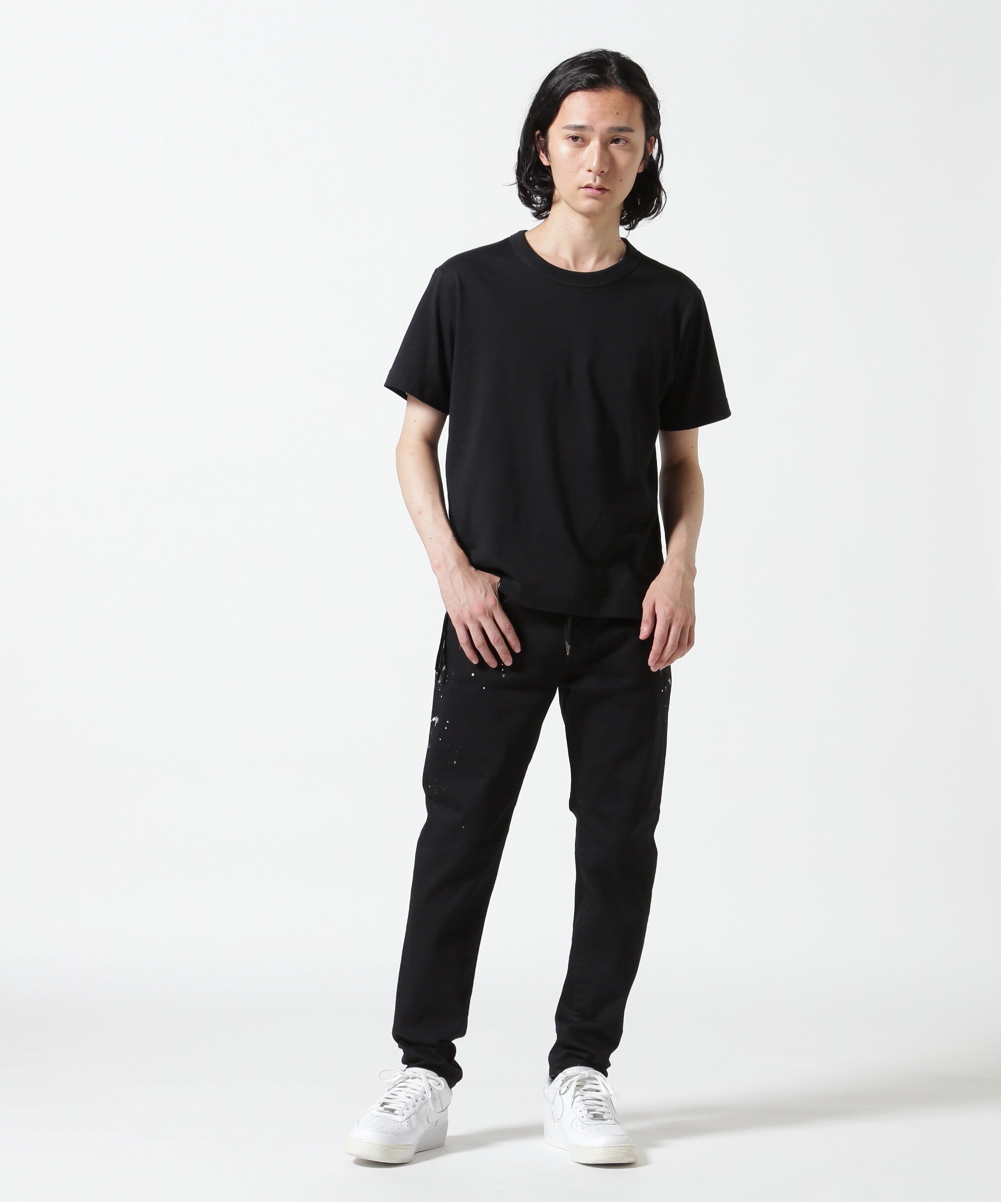 SURT(サート)BLACK ペンキデニム ビーセカンド パンツ その他のパンツ ブラック