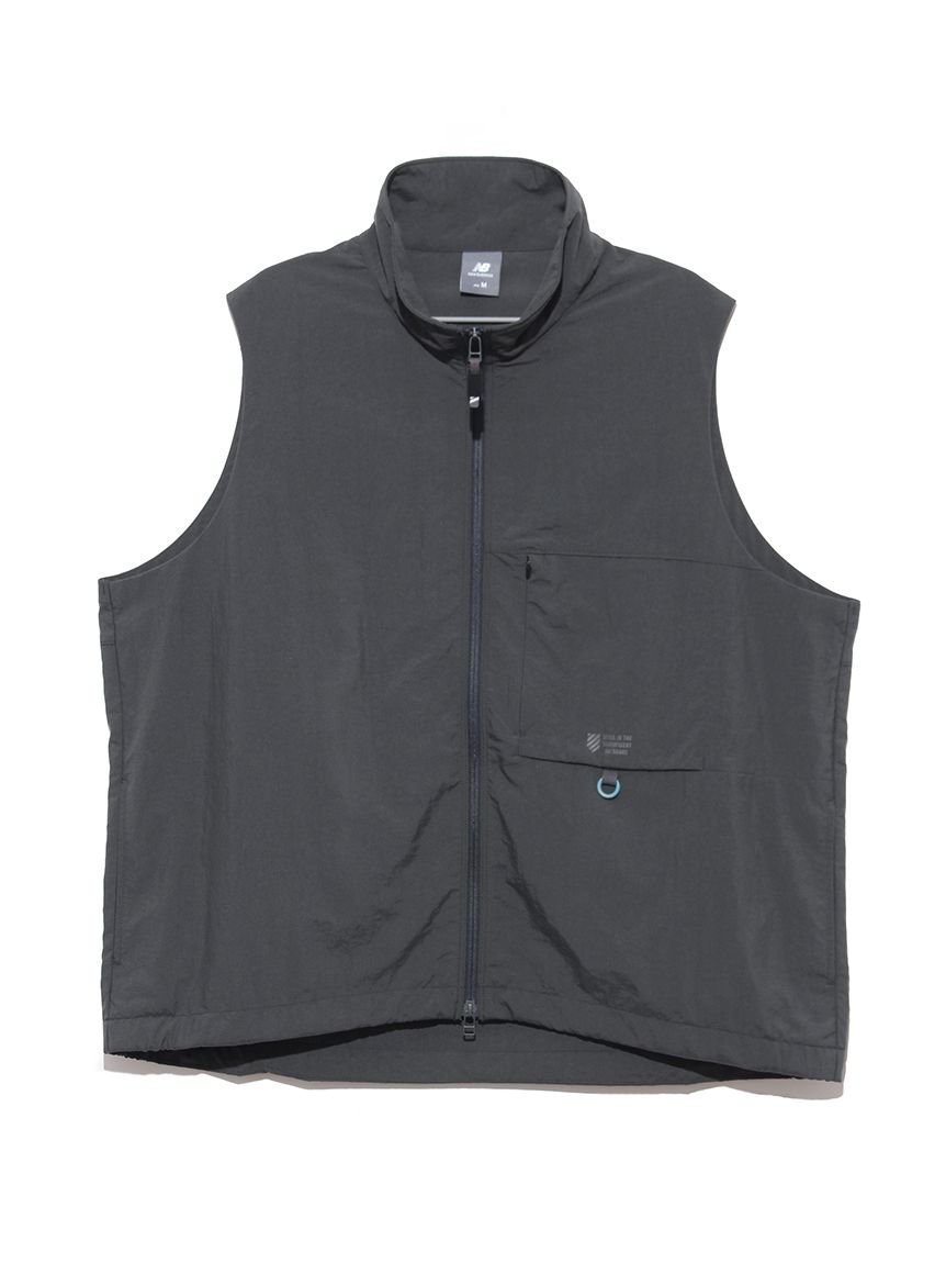 【SALE／50%OFF】emmi 【New Balance】STAND NECK VEST エミ トップス ベスト・ジレ ブラック【送料無料】