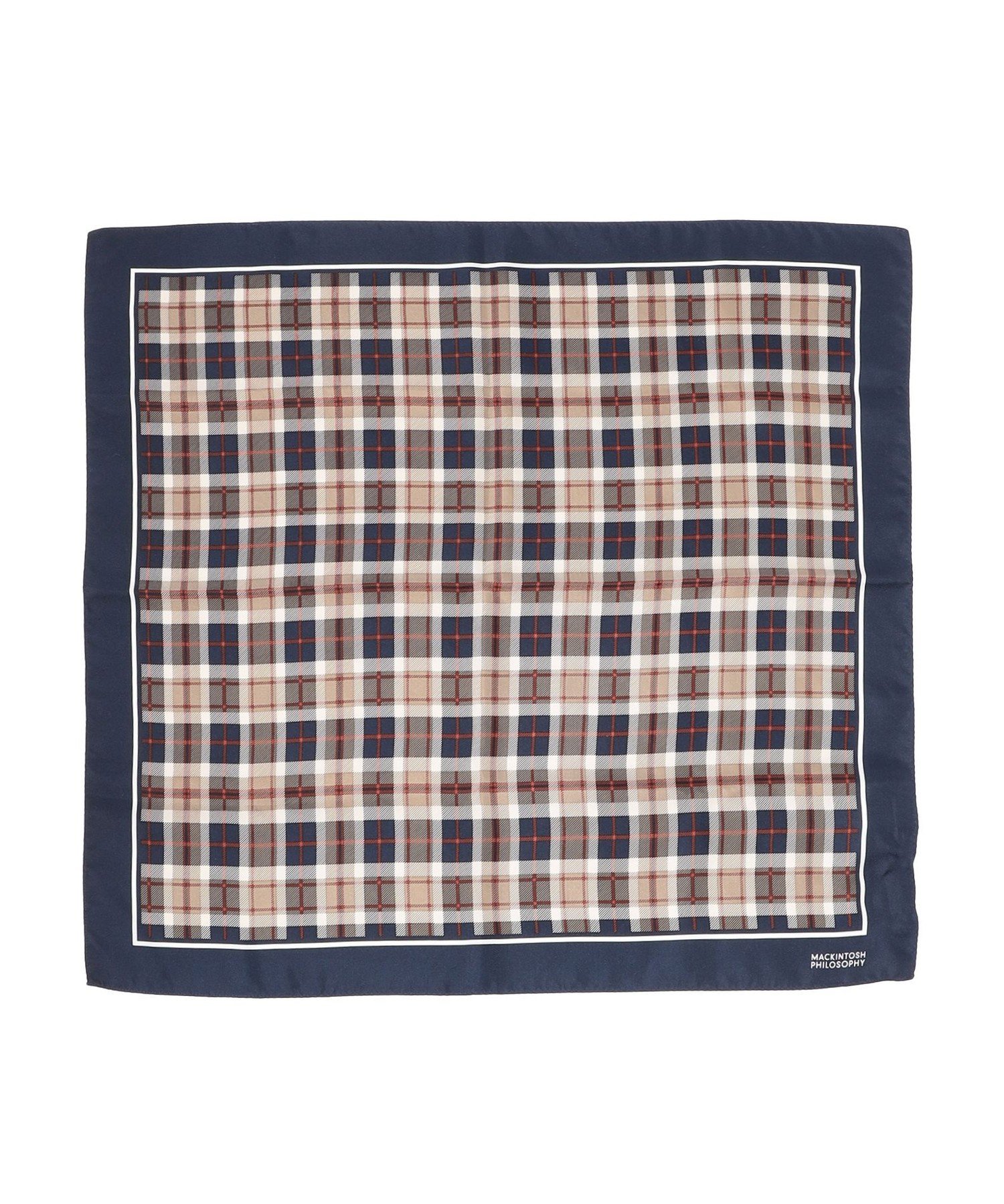 【SALE／51%OFF】MACKINTOSH PHILOSOPHY ハウスチェックスカーフ53*53 マッキントッシュ フィロソフィー ファッション雑貨 スカーフ・バンダナ ピンク ネイビー【送料無料】