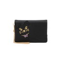 ANNA SUI アナスイ ANNA SUI TITIソフト 2面パスケース クイーポ 財布・ポーチ・ケース その他の財布・ポーチ・ケース ブラック ホワイト ...