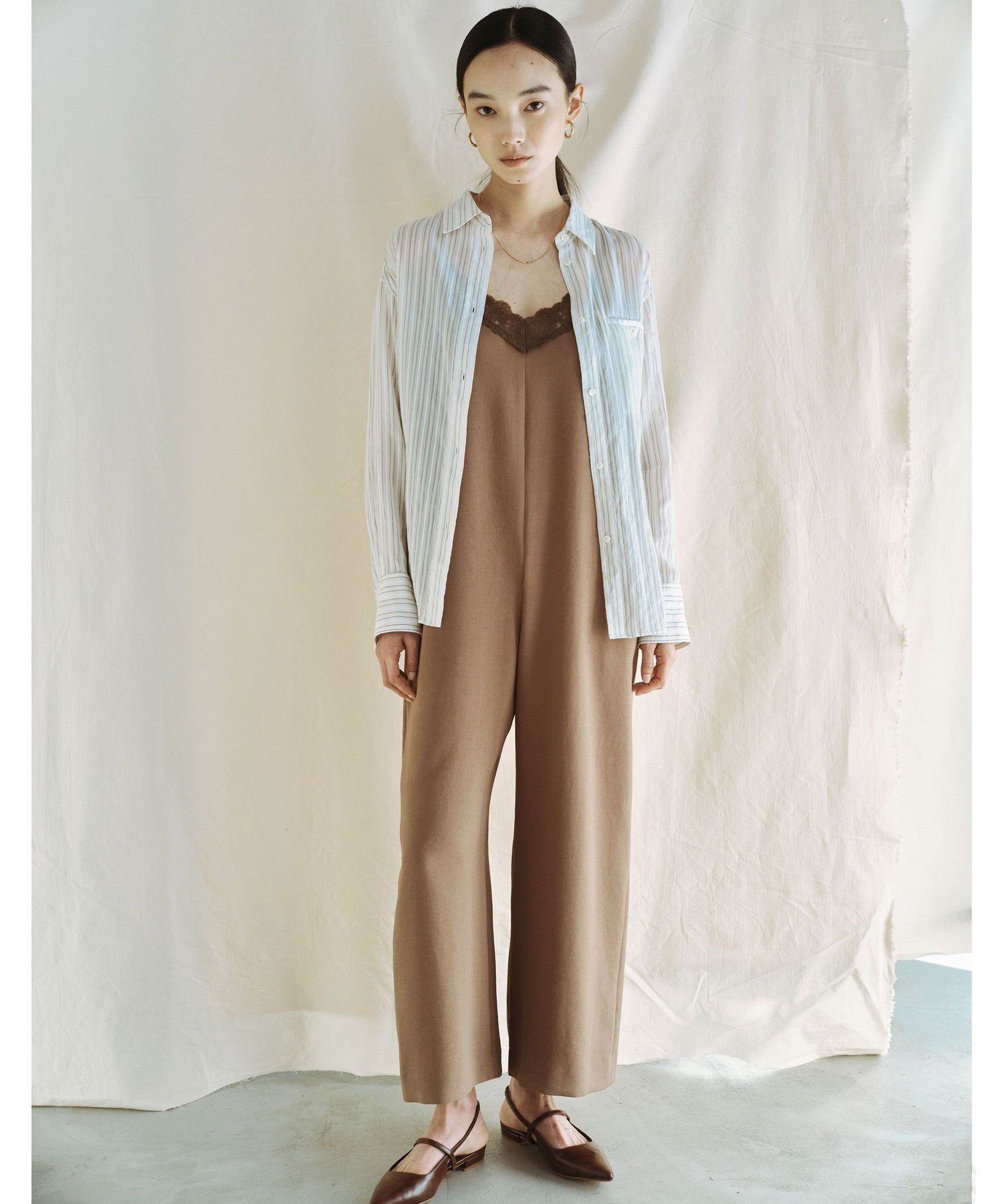 【SALE／20%OFF】UNITED ARROWS green label relaxing ＜SEASONAL COLLECTION＞ストライプ シアー シャツ ユナイテッドアローズ グリーンレーベルリラクシング トップス シャツ・ブラウス【送料無料】