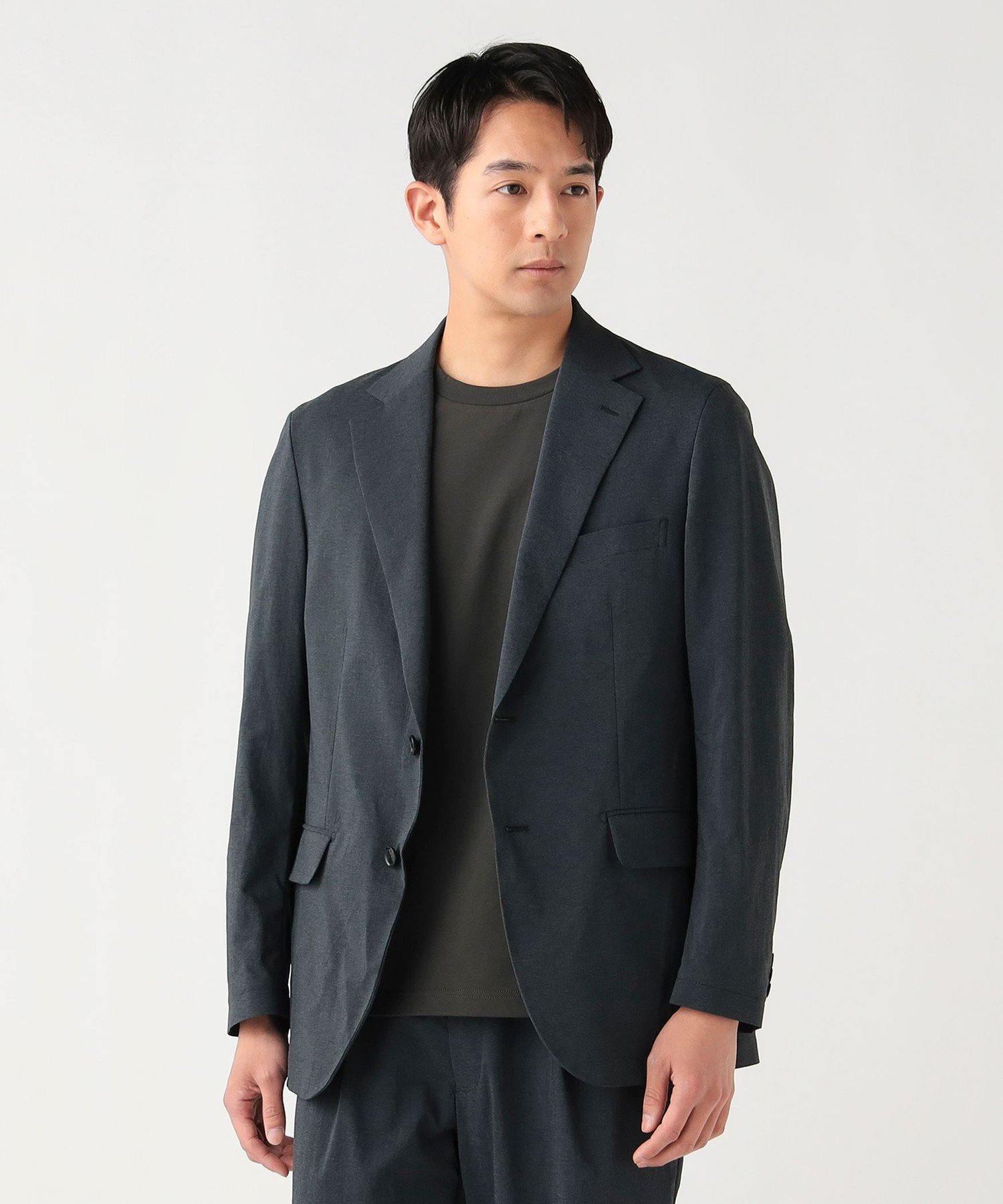 【SALE／30%OFF】BEAMS HEART MEN ナイロン ストレッチ ジャケット26SS(セットアップ対応) ビームス ハート ジャケット・アウター テーラードジャケット・ブレザー ブラック グレー【送料無料】