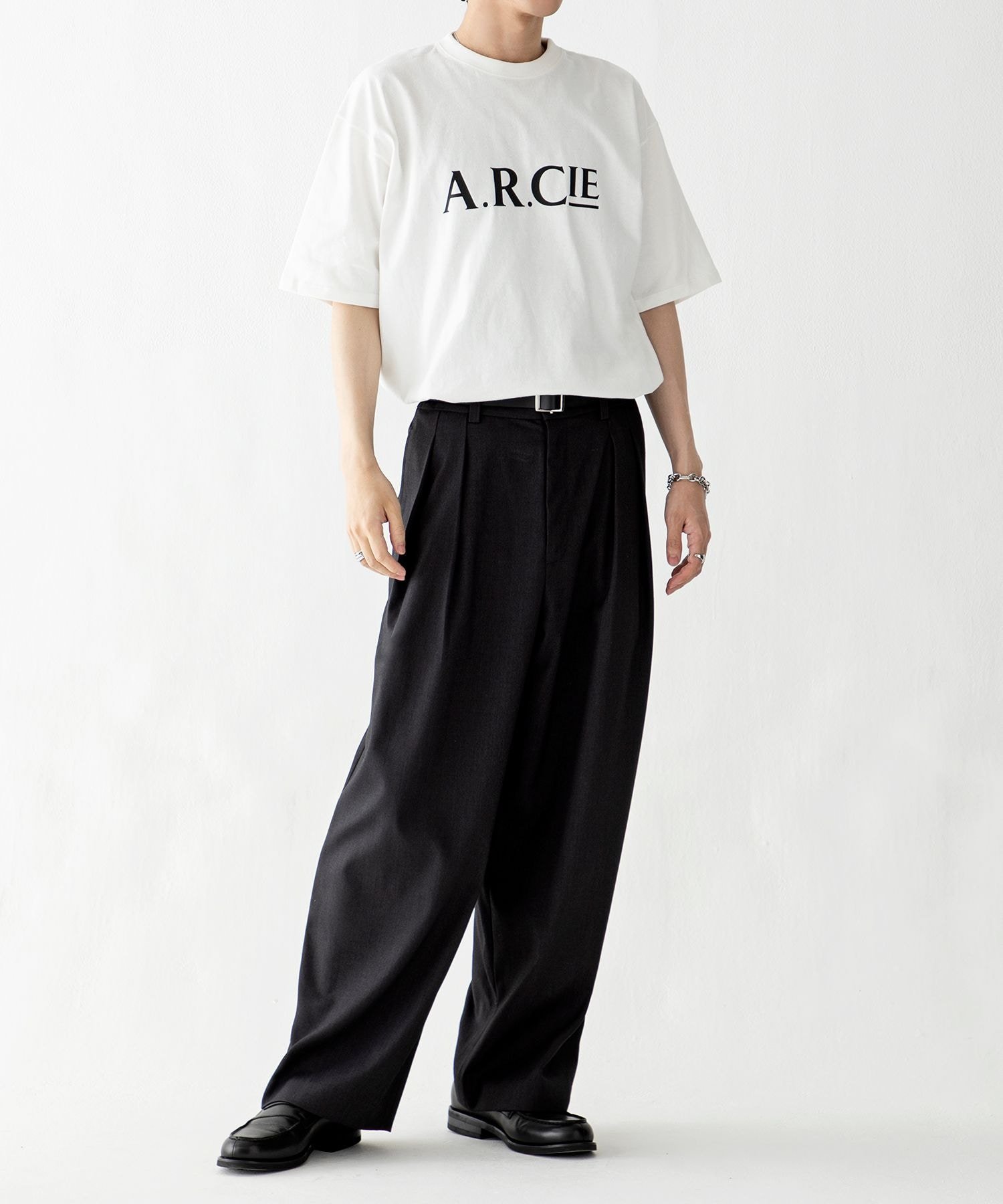 【EF(エフ)】ツイードワイドパンツ(MEN) ベイフロー パンツ その他のパンツ グレー ベージュ
