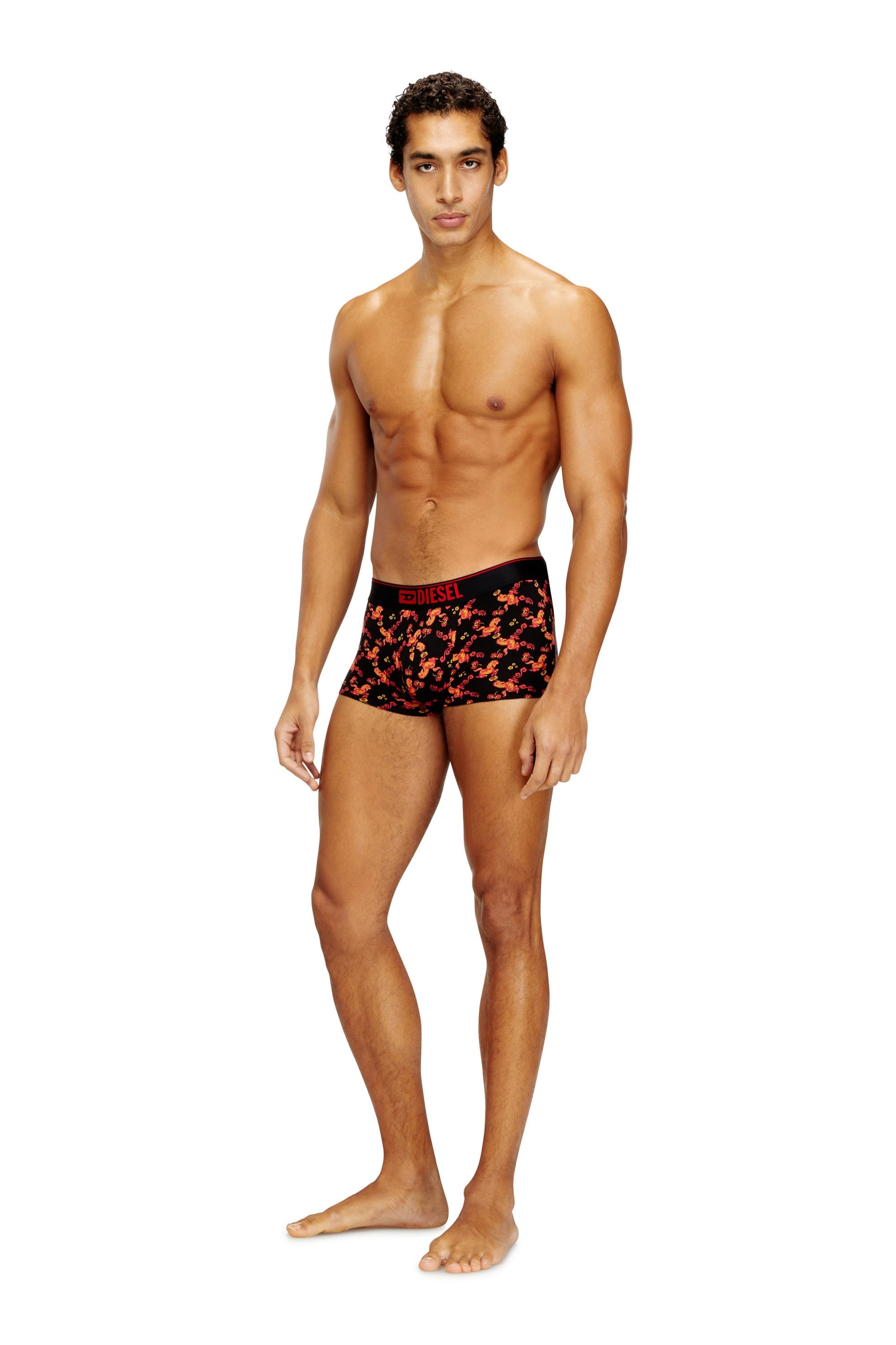 メンズ ボクサーパンツ DAMIEN-GFT BOXER-SHORTS ディーゼル インナー・ルームウェア ボクサーパンツ・トランクス ブラック